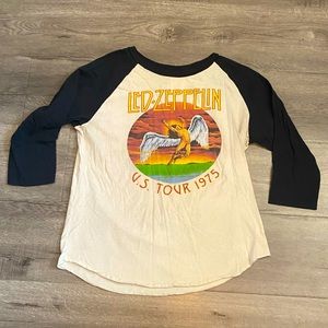 Led Zeppelin US tour 1975 Raglan Shirt
